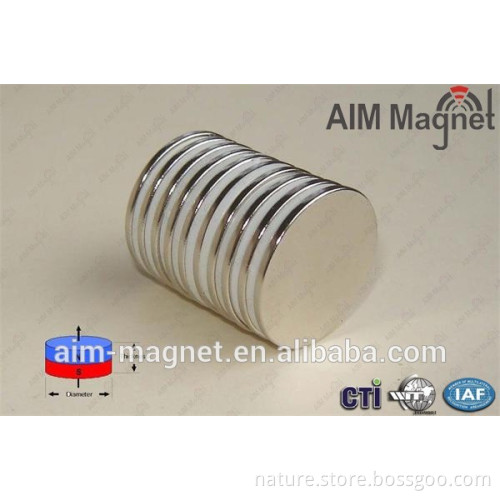 25mm x 1mm round rare earth neodymium magnets